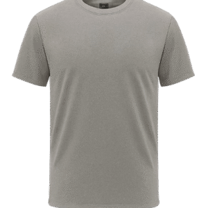 Round Neck T-Shirt Grey Front & Back Print