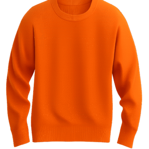Sweatshirts Orange Front & Back Print