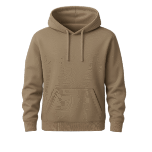 Hoodies Brown Front & Back Print