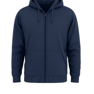 Zipper Hoodies Blue Back Print