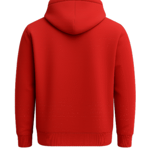 Zipper Hoodies Red Back Print