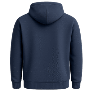 Zipper Hoodies Navy Blue Back Print