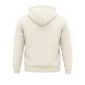 Zipper Hoodies White Back Print