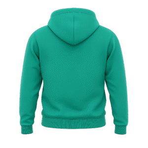 Zipper Hoodies Green Back Print
